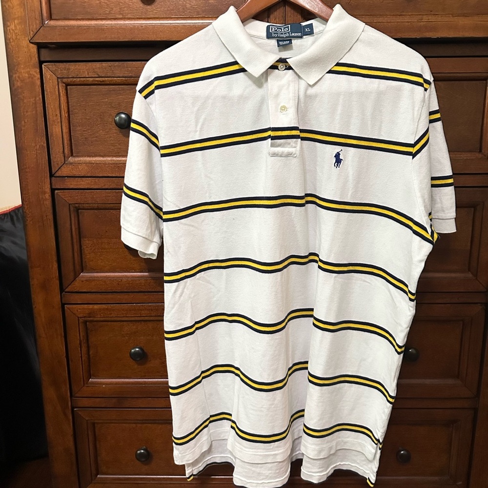 Polo by Ralph Lauren White and Black Classic Polo Shirt